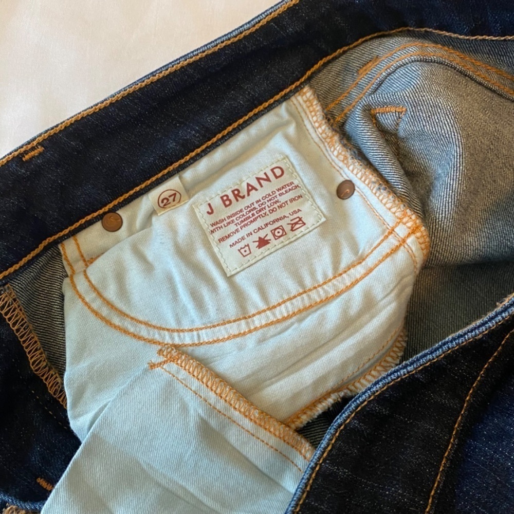 J Brand Curvy Fit Cigarette Leg Low Rise Jeans- 7014C012- Sz27 - Picture 9 of 10